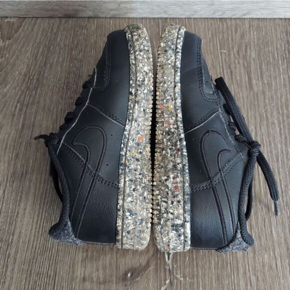 Nike Air Force 1 PS Recycled Wool Pack Black DB 4587-001 Kids Size 9C - Picture 7 of 9